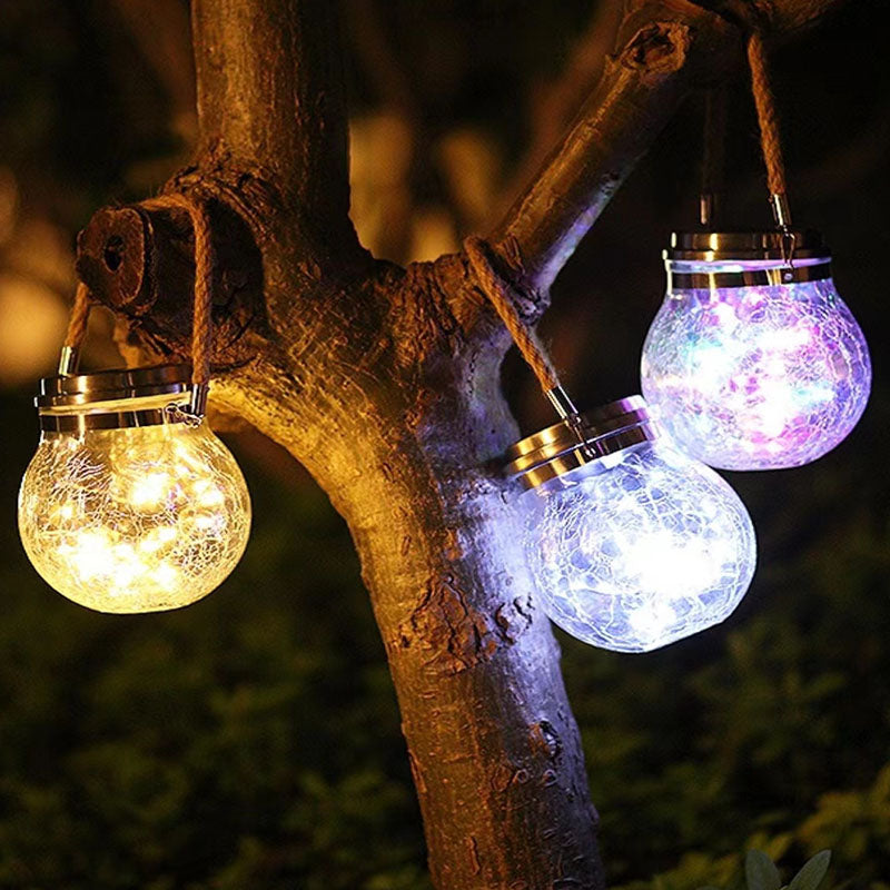 Luces Navidad Lampara Farol Solar Led Jardín X2