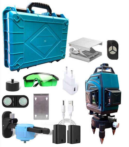 Nivel Láser Línea Verde 16 Líneas 360º Nivelación Automática