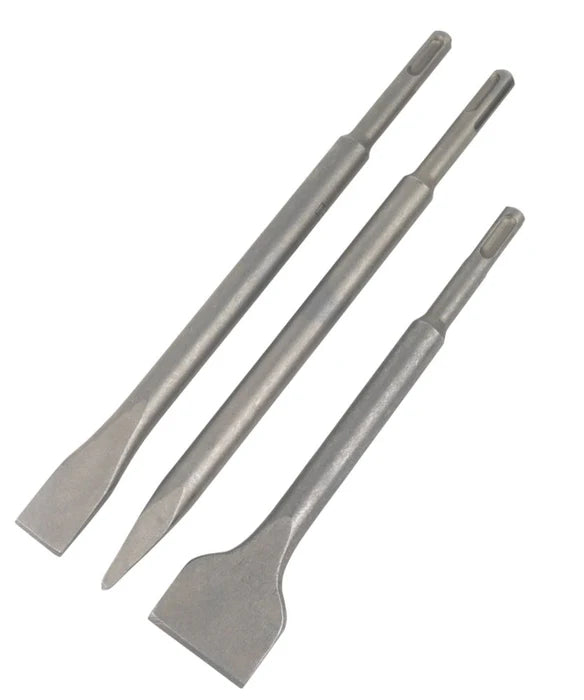 Mk1/ Cinceles Punta Y Plano 250 Mm Para Sds Plus, 3 Piezas,