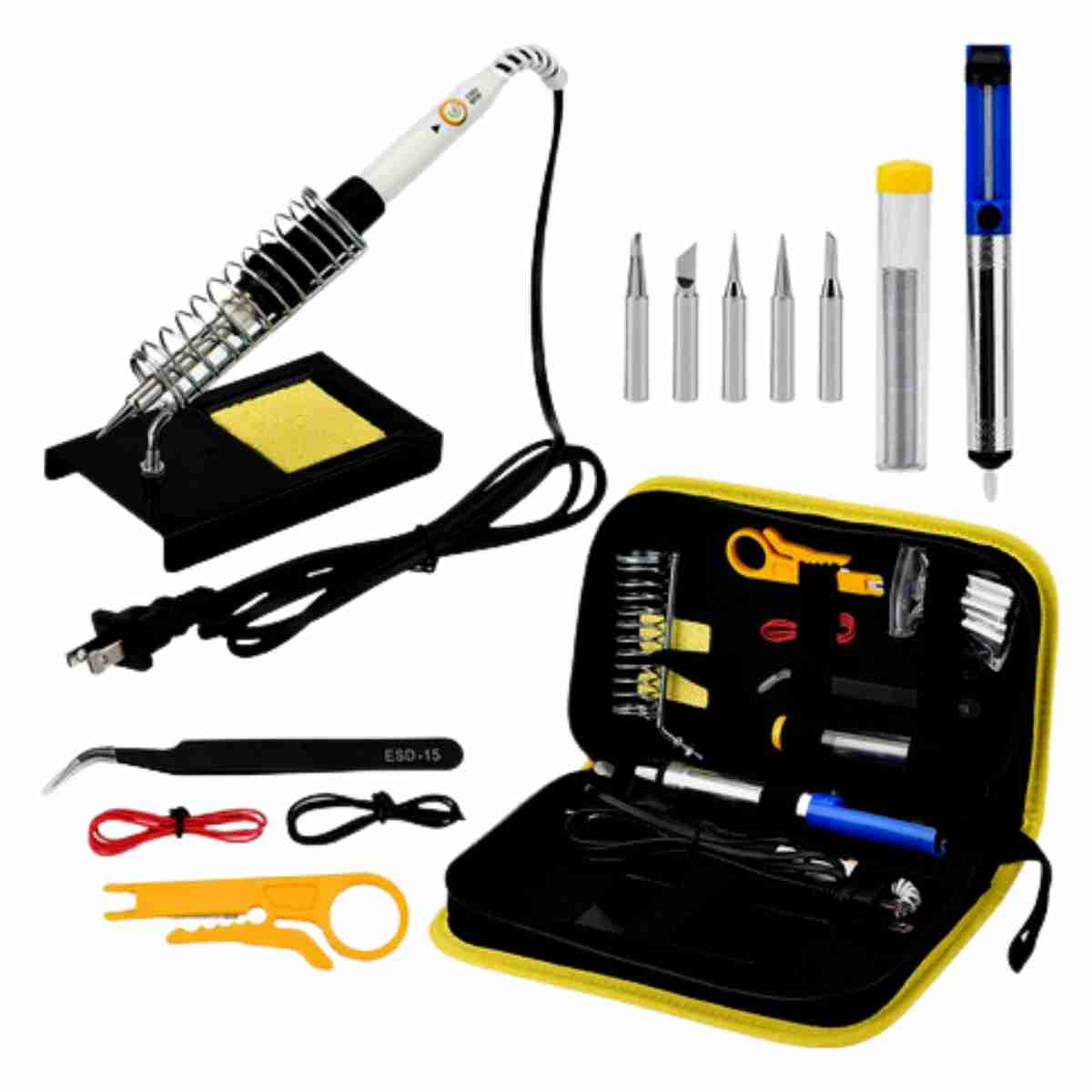 Kit De Cautín 15 Piezas 60w Electrónico 220v