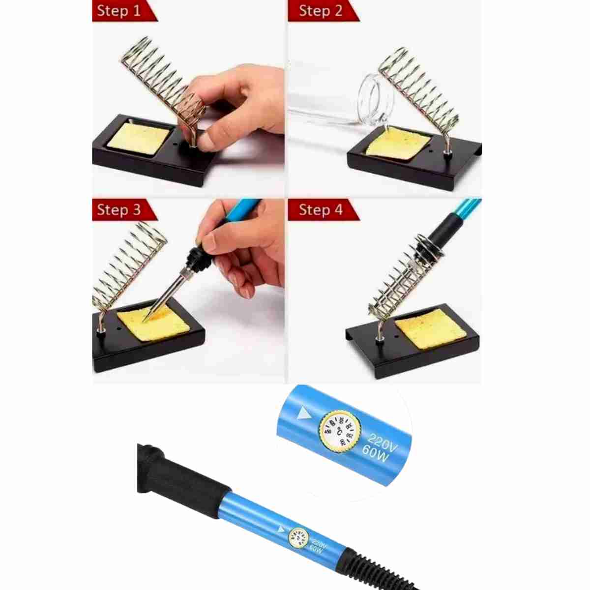 Kit De Cautín 15 Piezas 60w Electrónico 220v