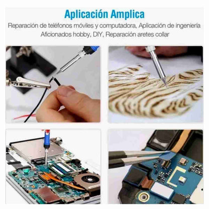 Kit De Cautín 15 Piezas 60w Electrónico 220v