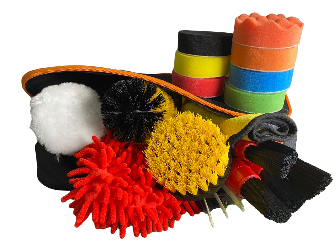 Set de cepillos para lavar autos