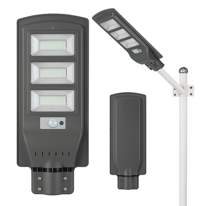 Foco Solar LED 120W con Soporte y Control Remoto – Impermeable + Panel Solar