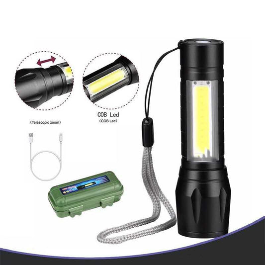 Mini Linterna De Mano Usb Recargable