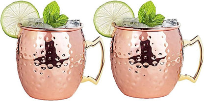 Set 2 Vasos De Cobre Para Cóctel
