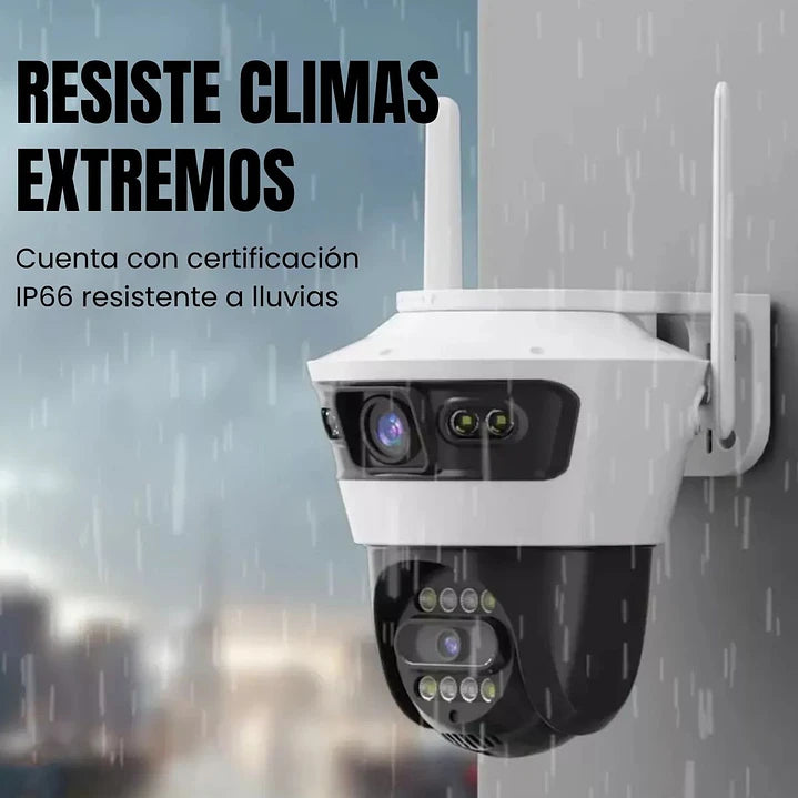 Cámara de Seguridad Exterior 6 WiFi Doble Lente con Seguimiento Inteligente e IA