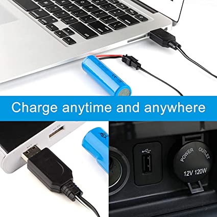 Batería Recargable Con Conector  M-18650 3.7V