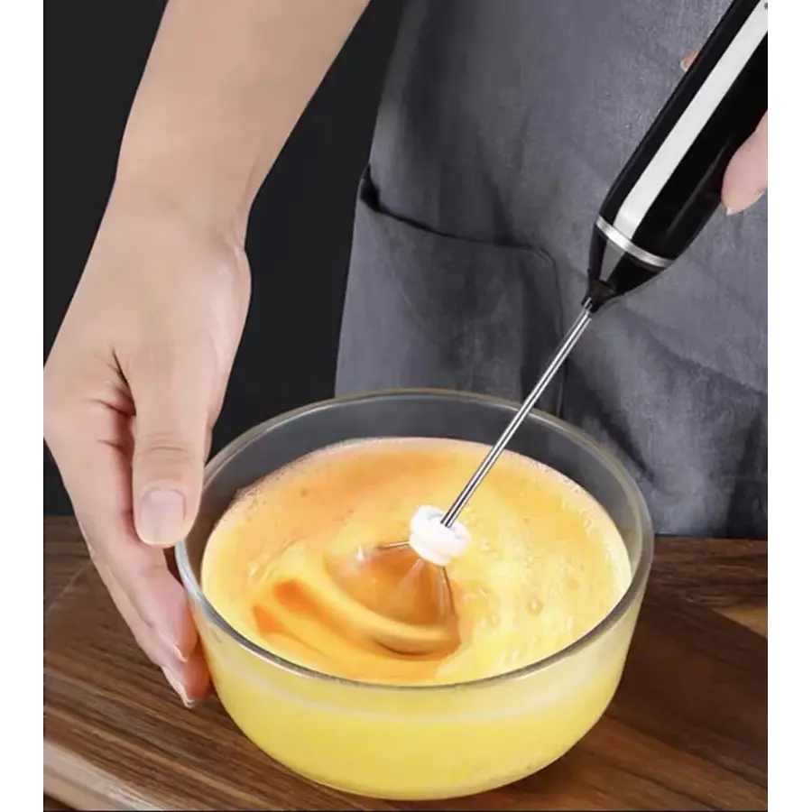 Mini Batidor Revolvedor De Café Y Espuma Leche 3 Velocidades