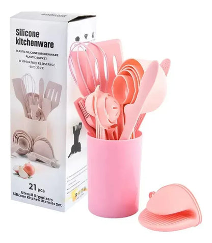 Juego De Utensilios Cocina Reposteria Silicona Set 21 Piezas