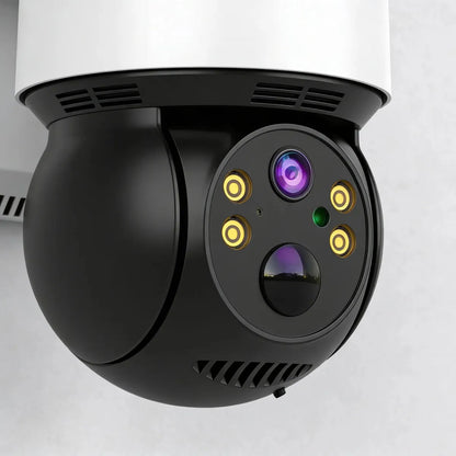 Cámara Solar para Exteriores IP 1080 Inalámbrica 360° Blanca