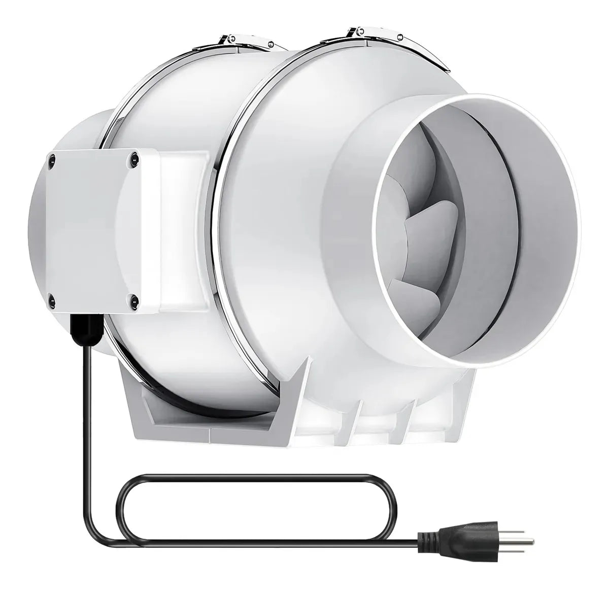 Extractor De Aire Industrial 6 Pulgadas 200mm 80w Color Blanco