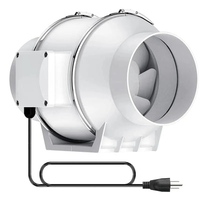 Extractor De Aire Industrial 6 Pulgadas 200mm 80w Color Blanco