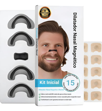 Kit 15 Días Dilatador Nasal Magnético Antironquidos