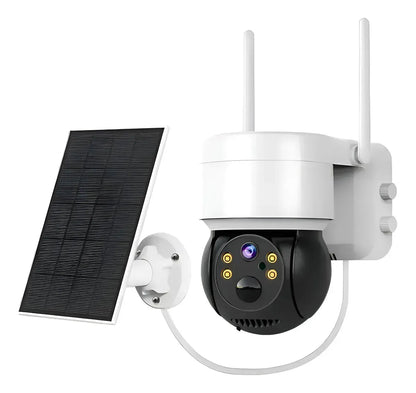 Cámara Solar para Exteriores IP 1080 Inalámbrica 360° Blanca