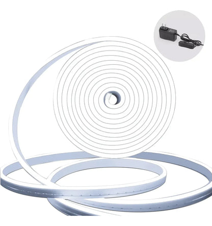 Tira LED Flexible 5 M, Luz Blanca, Con Fuente 12V 3A Y Clips
