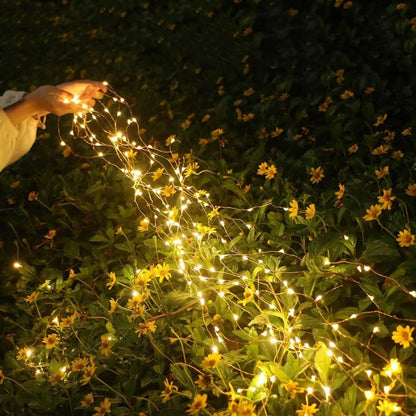 Guirnalda Solar Luces Hada 200 Led 20 Metros Calida