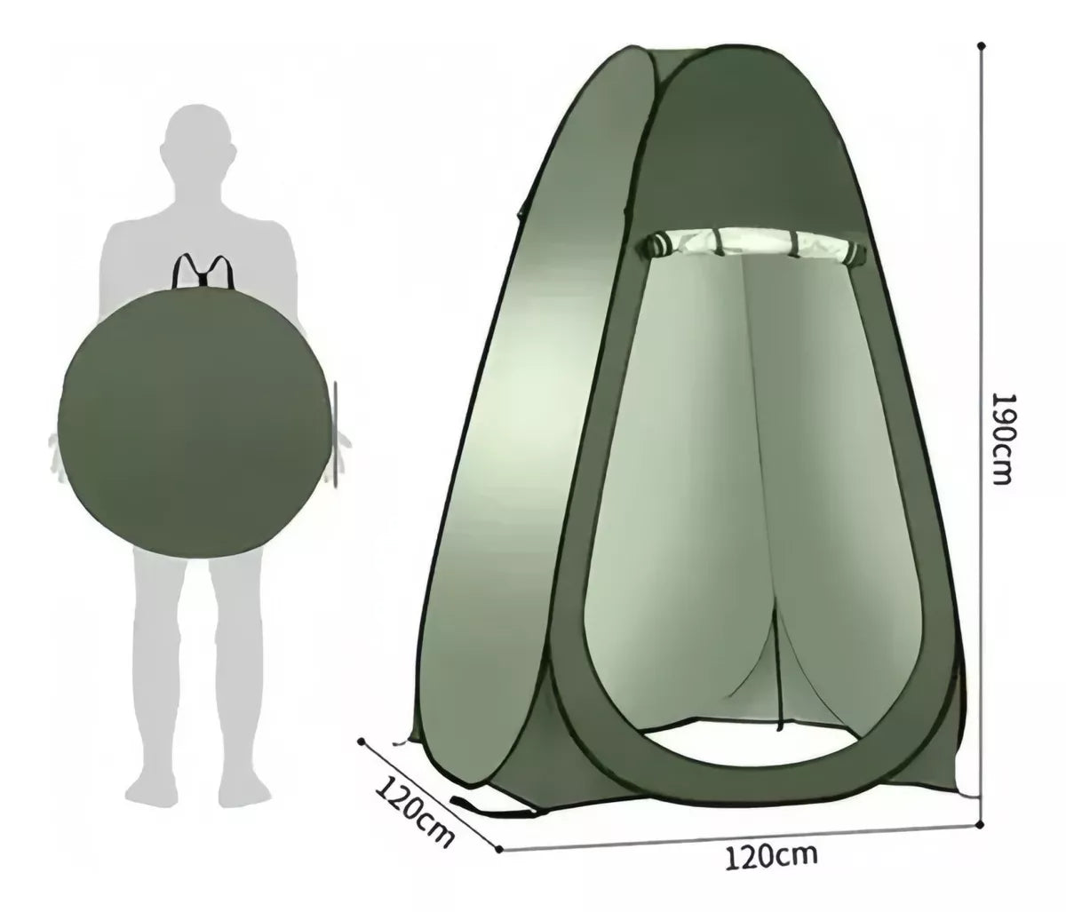 Carpa 1 Persona Carpa Baño Carpa Camping Vestidor Portátil