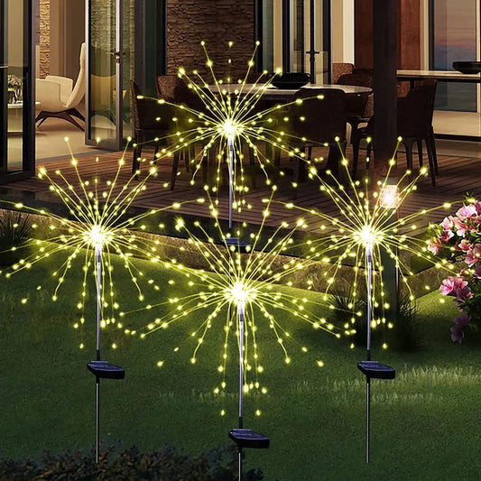 luz tipo Fuegos Artificiales 120 Cabezas, Luz Cálida