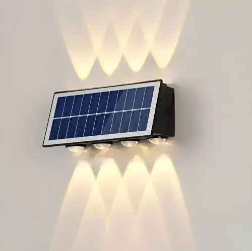 Aplique solar de pared bidireccional AX074 - encendido