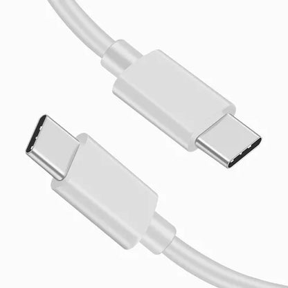 Cable Carga Rápida Doble Entrada Usb-c Cargador De Pared 20w