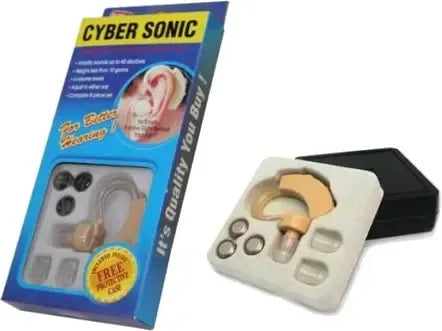 Audífono auditivo recargable Cyber Sonic YA-26548 - estuche de transporte