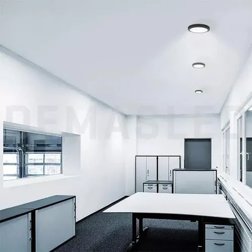 Panel LED redondo sobrepuesto AX060 - detalle encendido
