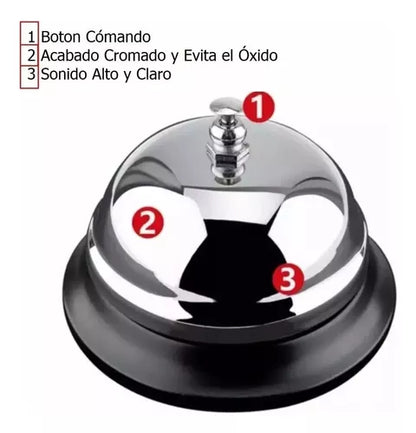 Campanilla Recepción-timbre Cocina Restaurant Hotel