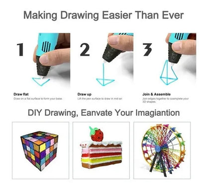 Lapiz Bolígrafo Impresora 3d + 20 Filamentos