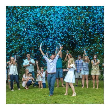 Cañones De Confeti Revelación De Genero Sexo Azul