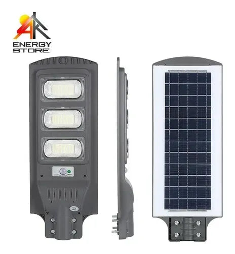 Luminaria solar 120W AX075 - detalle de las 3 filas de LED