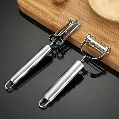 Juego De 5 Piezas: Peladores Y Utensilios De Cocina En Acero Inoxidable