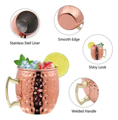 2 Taza Moscow coctel Mule 550 Ml