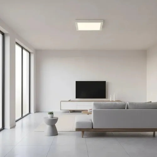 Panel LED cuadrado sobrepuesto blanco AX067 - detalle instalación