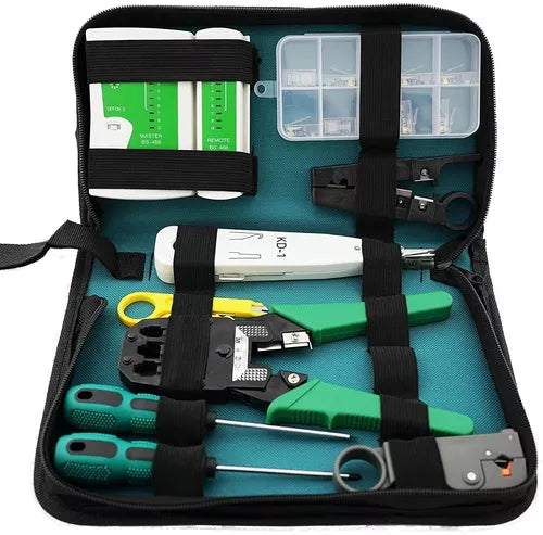 Kit De Herramientas Para Redes Crimpeadora Rj45