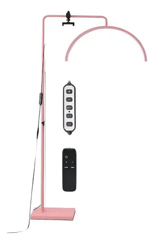 Lámpara Media Luna De Pie 23'', Rosa