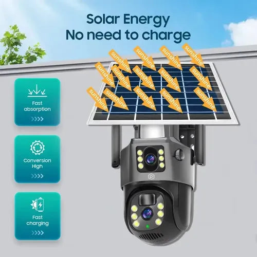 Cámara solar 4G giratoria YA-26525 - especificaciones