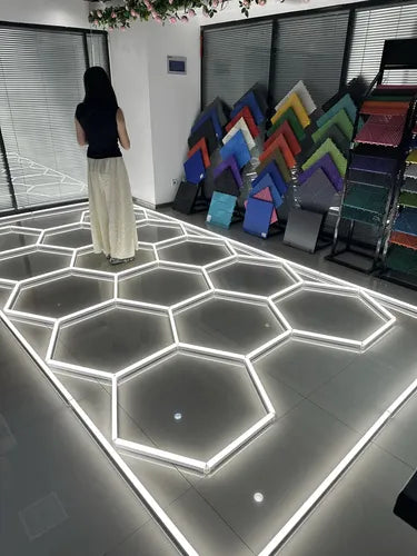 Panel LED Hexagonal 14 Módulos AX046 - encendido