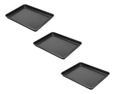 Set de Bandejas Cuadradas Con Borde para el horno 31 / 35 / 39cm