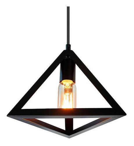 Lampara Colgante Vintage Diseño Triangulo