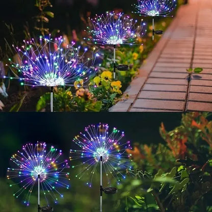 luz tipo Fuegos Artificiales estaca 120 luces De Colores