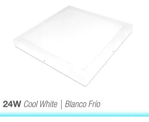 Panel LED cuadrado sobrepuesto blanco AX067 - encendido