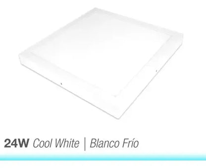 Panel LED cuadrado sobrepuesto blanco AX067 - encendido