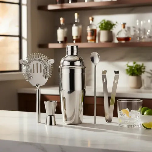 Set 12 piezas De Coctelería Profesional En Acero Inoxidable