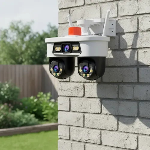 Camara Triple Exterior Con Alarma Yoosee Ip66 Tres Camaras
