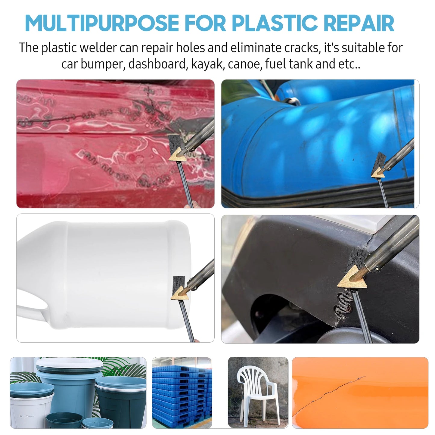 Kit De Herramienta Para Soldar Plástico 80w