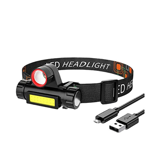 Linterna Frontal LED 2 Modos Recargable USB