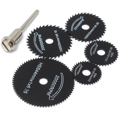 Set Discos 6 Pcs Para Cortes Madera Para Dremel