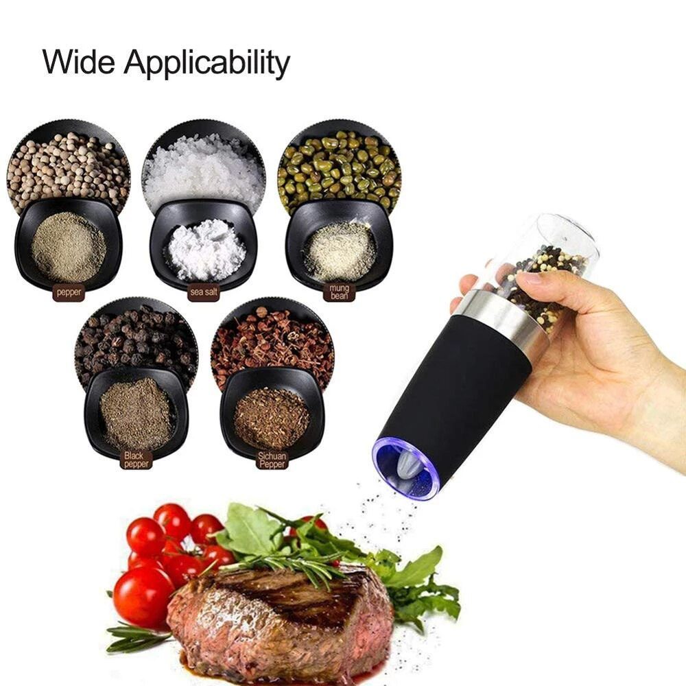 Molinillo Automático De Especias Sal, Pimienta, Canela