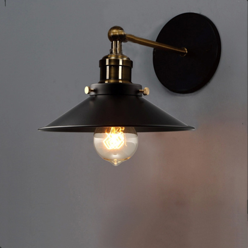 Aplique Lámpara Led Muro E27 Con Pantalla